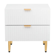 Load image into Gallery viewer, iRerts Side Table Wood Nightstand with Drawer, Modern Bedside Table End Table Sofa Side Table  for Bedroom Living Room, White
