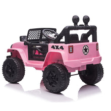 Load image into Gallery viewer, iRerts Battery Powered Car Toy for Girls Boys, Kids Ride on Car for 3 4 5 Yrs with Remote Control, Lights, Horn, Electric Ride on Truck for Kids Birthday Gift, Pink
