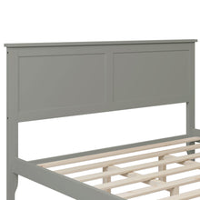 Load image into Gallery viewer, iRerts Queen Platform Bed Frame with Headboard and Footboard, Solid Wood Bed Frames Queen Size with Slats Support, Oak Top, Modern Queen Bed Frame No Box Spring Needed for Kids Adults, Gray
