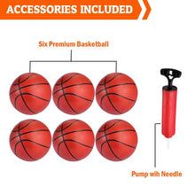 Load image into Gallery viewer, iRerts Arcade Basketball Hoop Game, Outdoor Indoor Basketball Hoop for Kids, Basketball System Toy Set with Dual Shot, 6 MIni Balls, Pump, Kids Sports Toys for Recreation Room, Games Room
