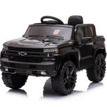 Load image into Gallery viewer, Licensed Chevrolet Electric Kids Ride On, 12V Battery Powered Ride on Car with Remote Control, MP3 Player, LED Lights, Ride on Toy with Spring Suspension for Boy Ages 3-5 Birthday Gift, Black
