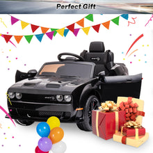 Load image into Gallery viewer, iRerts DG02 Dodge Challenger Boys Girls Kids Ride on Car Toys, SRT Electric 12V Battery Operated Riding Toys with Remote Control for Christmas Birthday Gift
