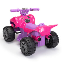 Load image into Gallery viewer, iRerts Pink 6V Battery Powered Ride on ATV Cars with Music, LED Lights, Spray Device, Kids Ride on ATV Electric Quad Car for Toddlers Boys Girls 3-5 Year Old Boys Girls Gifts
