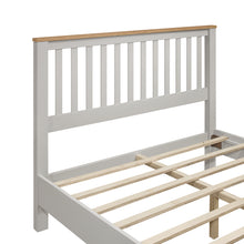 Load image into Gallery viewer, iRerts Full Platform Bed Frame with Headboard and Footboard, Solid Wood Bed Frames Full Size with Slats Support, Oak Top, Modern Full Bed Frame No Box Spring Needed for Kids Adults, Country Gray
