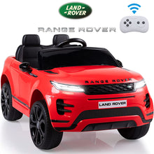 Load image into Gallery viewer, Land Rover Ride on Electric Cars with Remote Control, 12V Kids Electric Vehicles with LED Light, Music and Horn, Ride on Toys for Boys Girls, Electric Cars for Kids Birthday Gifts 3-6 Years Old
