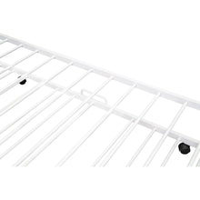Load image into Gallery viewer, iRerts Twin Size Metal House Bed Frame with Trundle, Modern Twin Platform Bed Frame with Metal Slats, Twin Bed Frame No Box Spring Needed, Twin Size Bed Frame for Kids Bedroom, White
