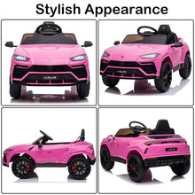 Load image into Gallery viewer, iRerts 12V Ride on Toys for Boys Girls, Licenced Lamborghini Electric Battery Powered Ride on Cars with Remote Control, LED Light, Radio, USB Port, AUX
