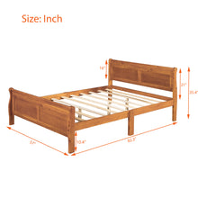 Load image into Gallery viewer, iRerts Platform Bed Frame Full, Wood Full Platform Bed Frame with Headboard and Footboard, Modern Full Size Bed Frame with Wooden Slat Support, Full Bed Frame No Box Spring Needed, Oak
