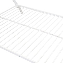 Load image into Gallery viewer, iRerts Metal Full Size House Bed Frame, Kids Full Bed Frame with Metal Slats, Kids Toddlers Tent Bed Frame Full Size for Boys Girls, Full Bed Frame No Box Spring Needed for Bedroom, White
