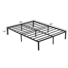 Load image into Gallery viewer, iRerts King Bed Frame with Storage 12 Inch, Metal King Platform Bed Frame with Steel Slat Support, Heavy Duty King Size Bed Frame for Bedroom Guest Room Dormitory, No Box Spring Needed, Black

