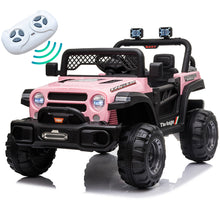 Load image into Gallery viewer, iRerts 12V Kids Ride on Truck, Kids Electric Cars with Remote Control, Battery Powered Ride On Cars Toys for Boys Girls Kids Birthday Gift, Electric Ride On Vehicle with AUX Outlet
