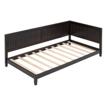 Load image into Gallery viewer, iRerts Twin Daybed, Wood Twin Bed Frame with Headboard and Sideboard, Twin Sofa Bed Frame Daybed with Slat Support, No Box Spring Needed, Twin Size Daybed Frame for Living Room Bedroom, Espresso
