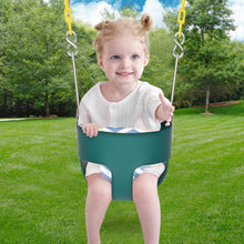 Load image into Gallery viewer, Toddler Kids Swing, High Back Full Bucket Toddler Swing Seat, Outdoor Swing Sets for Kids with Galvanized Chain, Outdoor Kids Tree Swing, Toddler Swing Seat for Backyard Playground Garden
