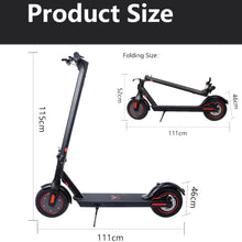 Load image into Gallery viewer, Adult Electric Scooter, iRerts Electric Scooter with 500W Motor, 19 Mph Top Speed and 34 Miles Long-Range, Portable Folding Electric Scooter for Adults Teens with App and Double Braking System, Black
