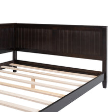 Load image into Gallery viewer, iRerts Full Daybed Frame, Modern Full Daybed Wood Full Bed Frame with Headboard and Sideboard, Full Sofa Bed Frame with Slat Support, Daybed Frame Full Size for Kids Room Bedroom Living Room, Espresso
