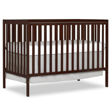 Load image into Gallery viewer, iRerts 5 In 1 Convertible Baby Crib, Wood Convertible Crib Toddler Bed with Wood Legs, Converts from Baby Crib to Toddler Bed, Fits Standard Full-Size Crib Mattress, Easy to Assemble, Espresso
