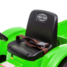 Load image into Gallery viewer, iRerts Green 12 V Powered Ride on Tractor Car with Trailer &amp; Remote Control, LED Lights, USB Port, MP3 Player
