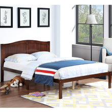 Load image into Gallery viewer, iRerts Full Platform Bed Frame with Headboard, Wood Full Size Bed Frame for Kids Teens Adults, Modern Platform Bed Frame Full Size with Wood Slat Support, No Box Spring Needed, Dark Walnut
