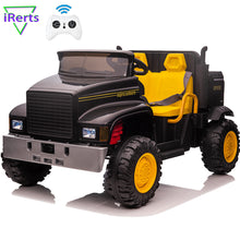 Load image into Gallery viewer, iRerts 24V Powered Ride On Tractor Toys, Ride on Cars with Remote Control, Bluetooth, Music, MP3, USB, Trunk and LED Light, Kids Ride on Toys for 3-8 Ages Girls Boys Birthday Christmas Gifts
