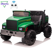 Load image into Gallery viewer, iRerts 24V Powered Ride On Tractor Toys, Ride on Cars with Remote Control, Bluetooth, Music, MP3, USB, Trunk and LED Light, Kids Ride on Toys for 3-8 Ages Girls Boys Birthday Christmas Gifts
