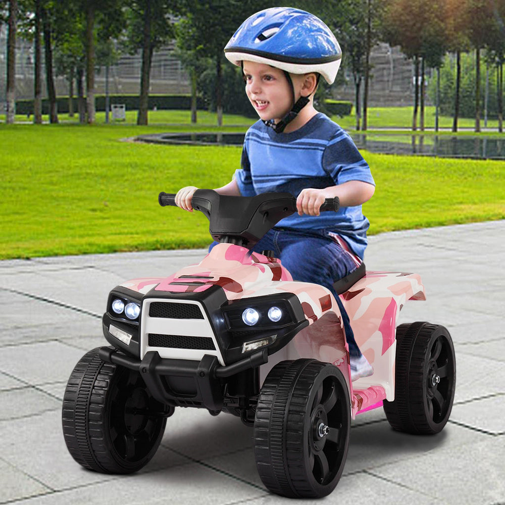 iRerts 6V Kids Ride on Toys, Battery Powered Ride on ATV Cars for Boys Girls Birthday Gifts, Kids Electric Cars for Toddlers, Kids Electric Ride on Vehicles with Headlights, Horn