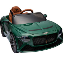 Load image into Gallery viewer, 12V Ride On Car with Remote Control, Licensed Bentley Mulsanne Ride On Toys for Boy Girl, Kids Electric Car with Music, USB, MP3, Light, Battery Powered Ride On Vehicle for Kids Birthday Gift, Green
