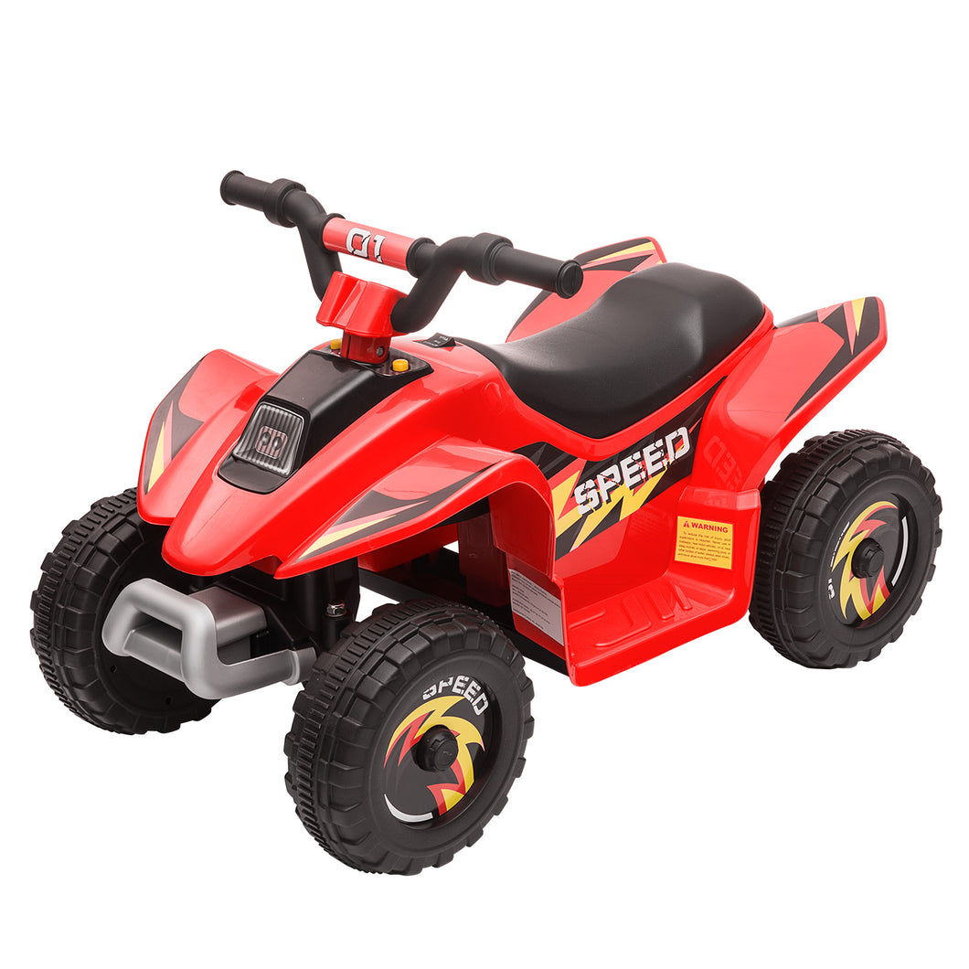 iRerts 6V Battery Powered Ride On Car ATV with Horn, Music, High/Low Speeds, Ride on Toys for Kids Toddlers Boys Girls Birthday Gifts