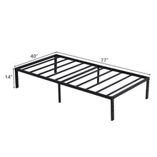 Load image into Gallery viewer, iRerts Twin Bed Frame with Storage 12 Inch, Metal Twin Platform Bed Frame with Steel Slat Support, Heavy Duty Twin Size Bed Frame for Bedroom Guest Room Dormitory, No Box Spring Needed, Black
